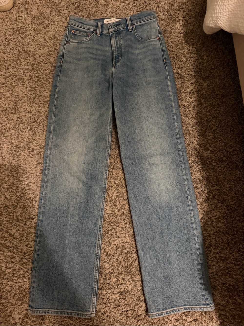 Aritzia Denim Forum The Arlo Hi-Rise Straight Jean